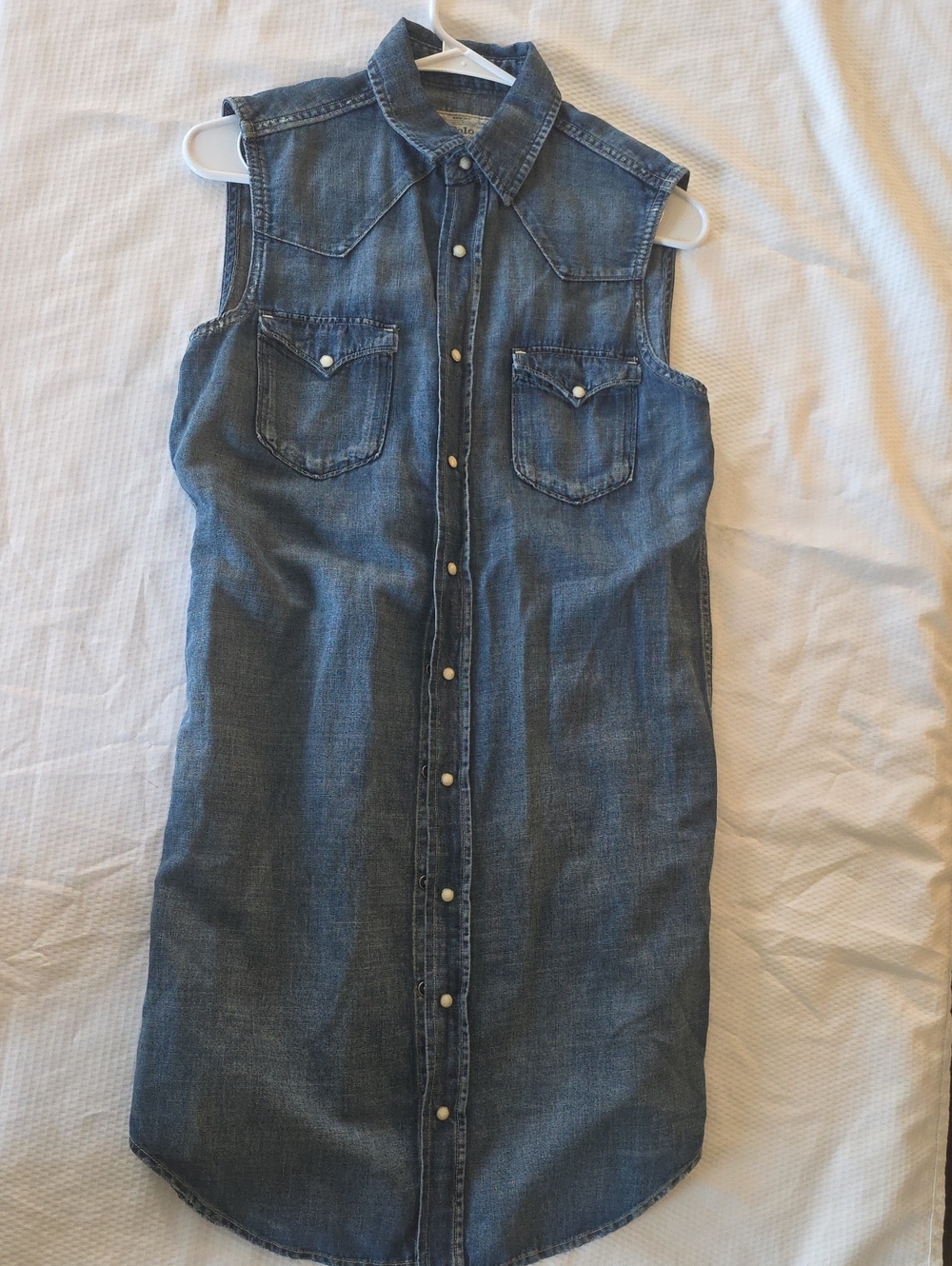 POLO Ralph Lauren skeeceless denim western festivsl dress! 4, Small